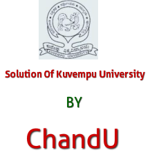 Solutions of Kuvempu University B.Sc(IT) by Chandu